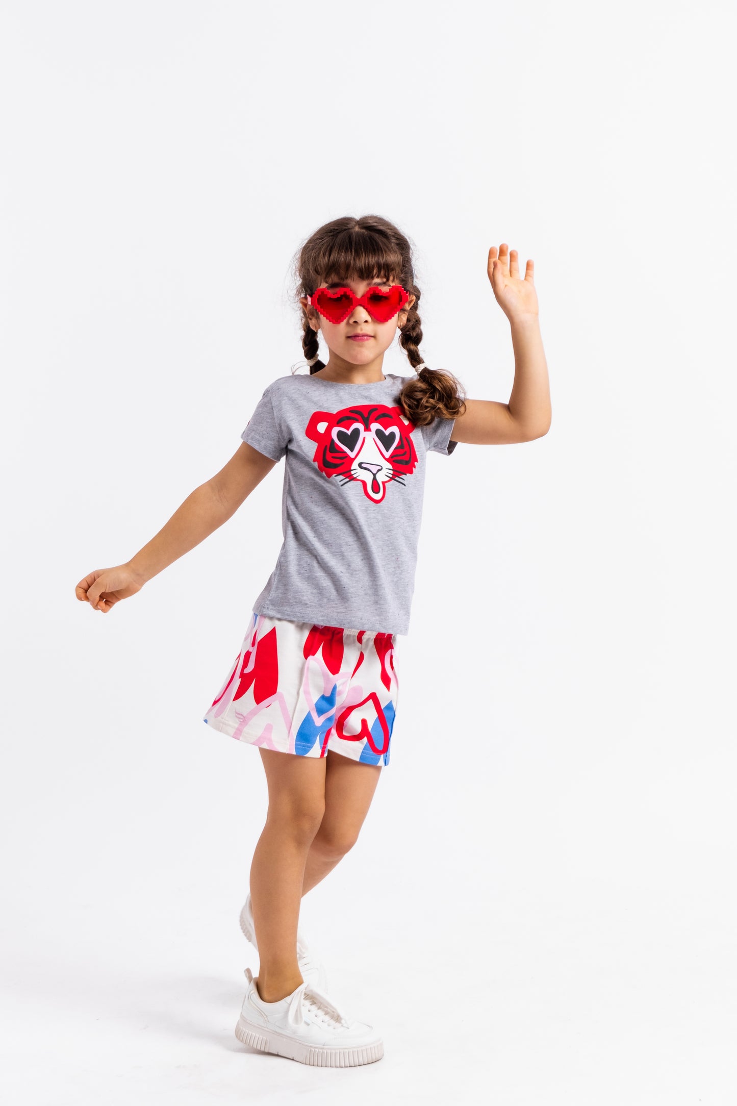 Cherubino Girls' Cupid’s Favorite Play Shorts – Valentine’s Day Special