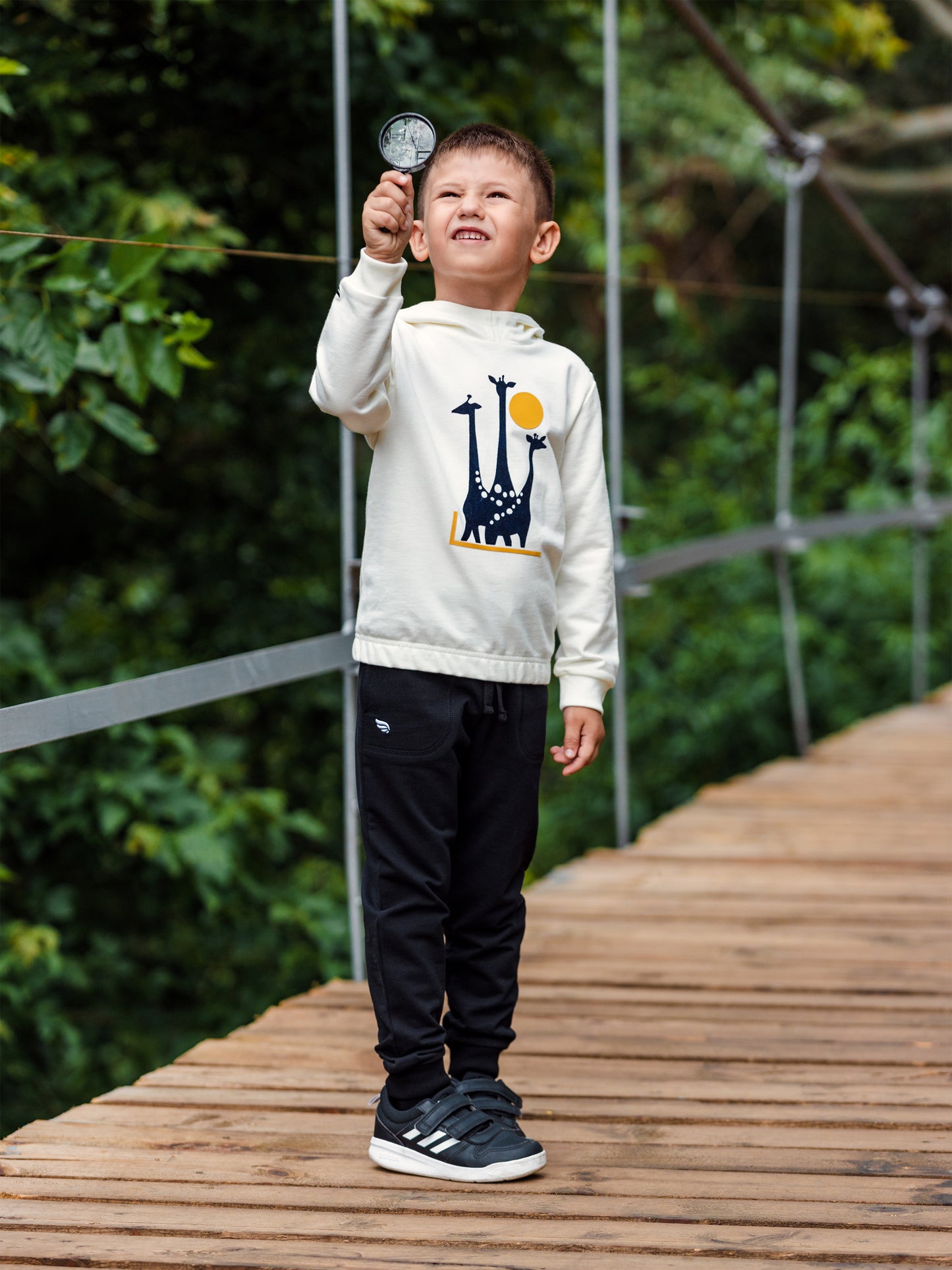 Solid Stitched Pocket Joggers with Drawstring Waistband - Black