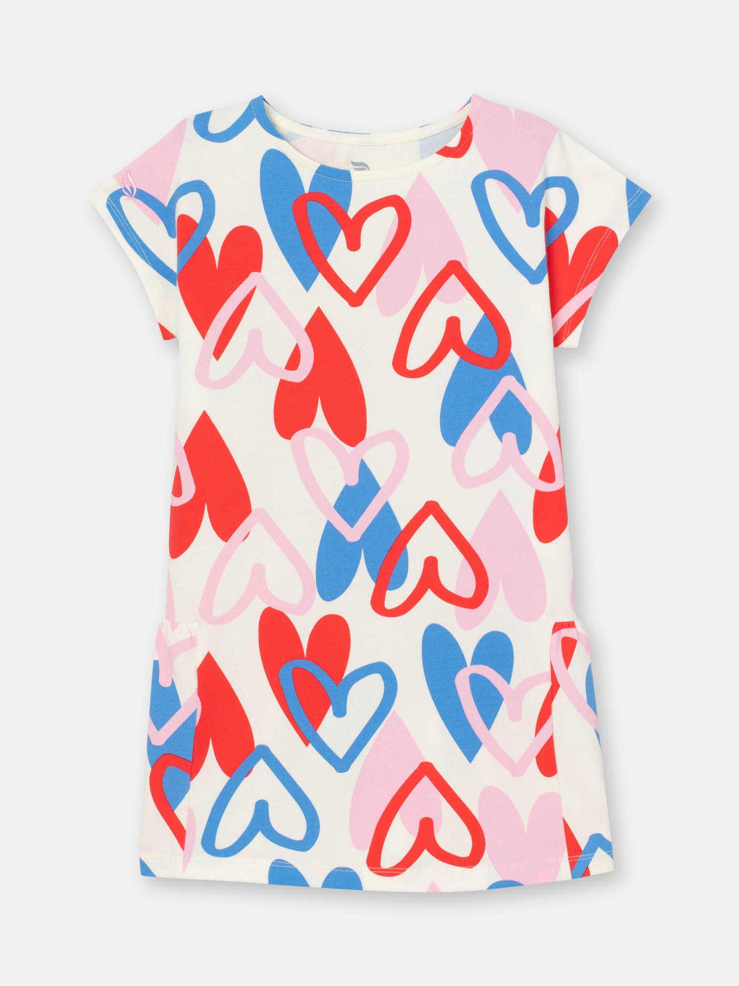 Cherubino Girls' Cupid's Charm Heart-Print A-Line Dress - Perfect for Valentine's Day