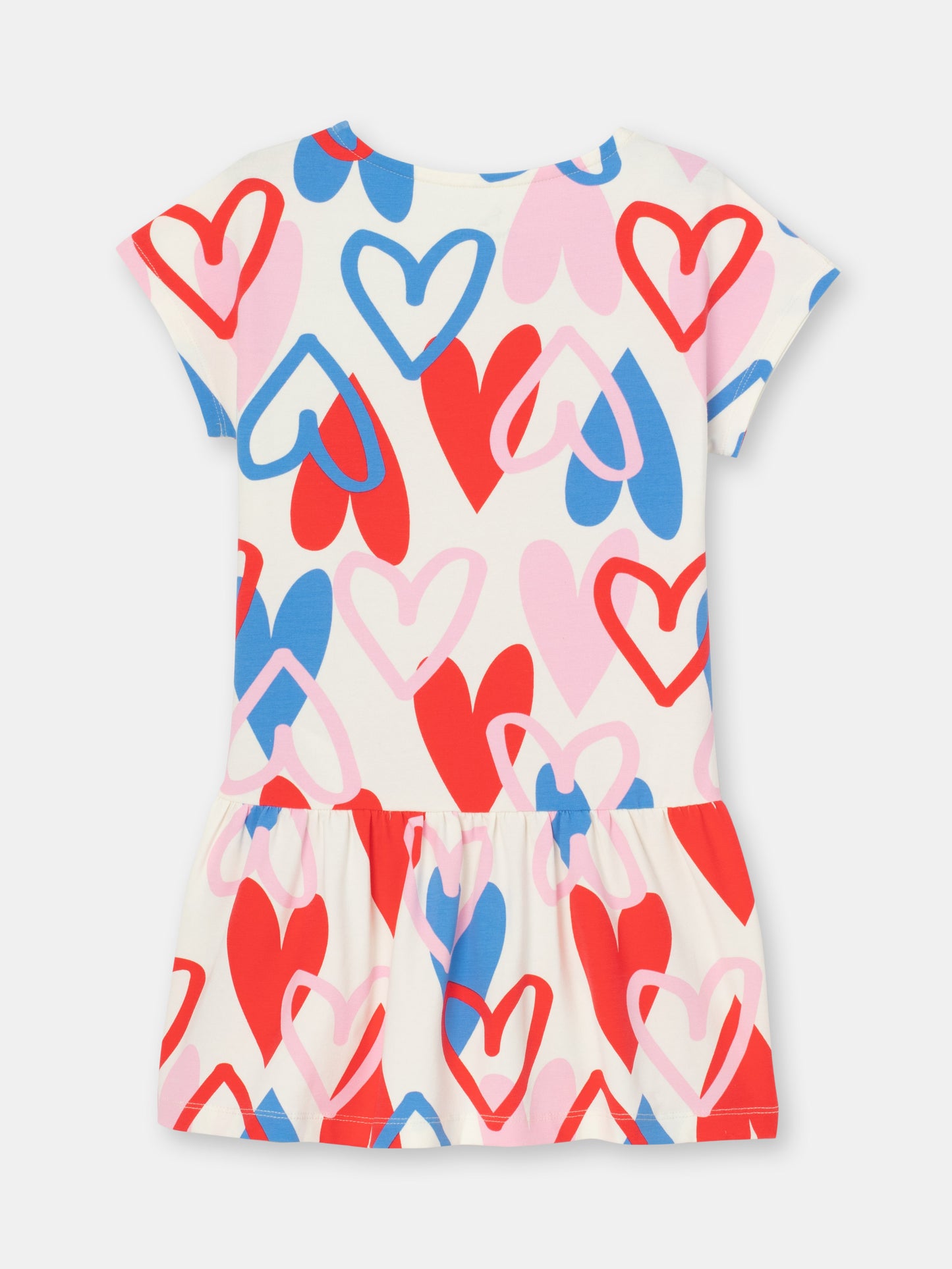 Cherubino Girls' Cupid's Charm Heart-Print A-Line Dress - Perfect for Valentine's Day