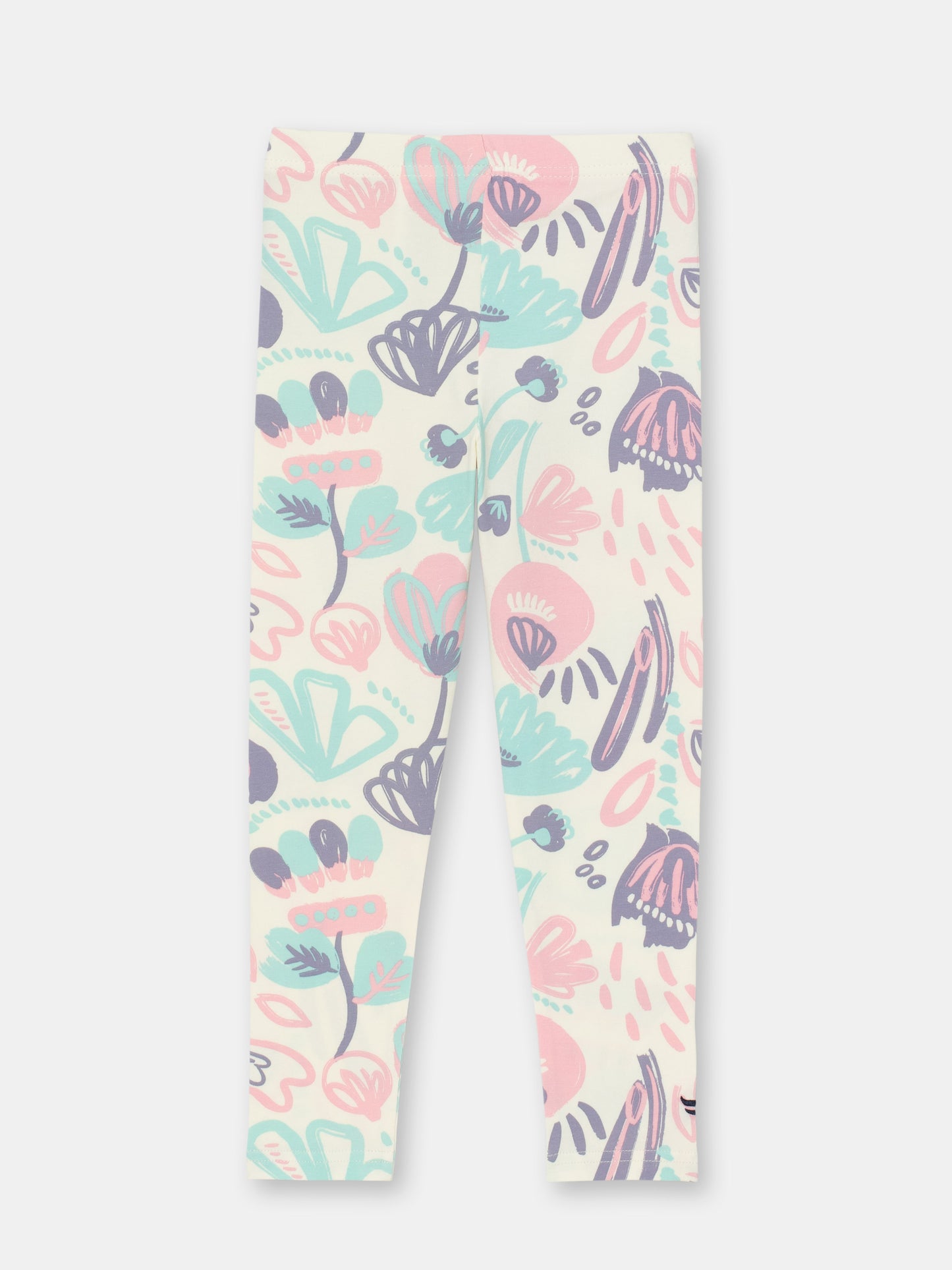 Cherubino "Soft Petals" Cozy Watercolor Floral Leggings for Girls