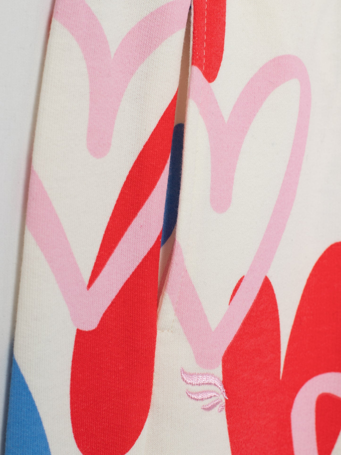 Patterned Jogger Sweatpants (in Heart Graffiti) - Multicolor