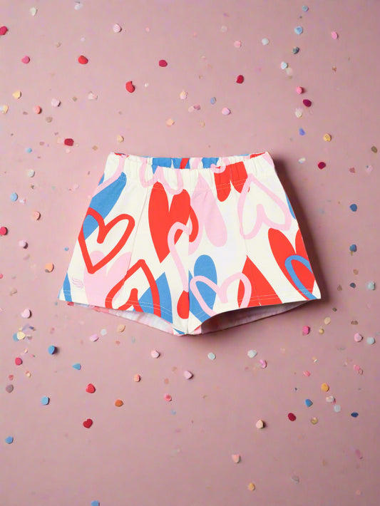Cherubino Girls' Cupid’s Favorite Play Shorts – Valentine’s Day Special