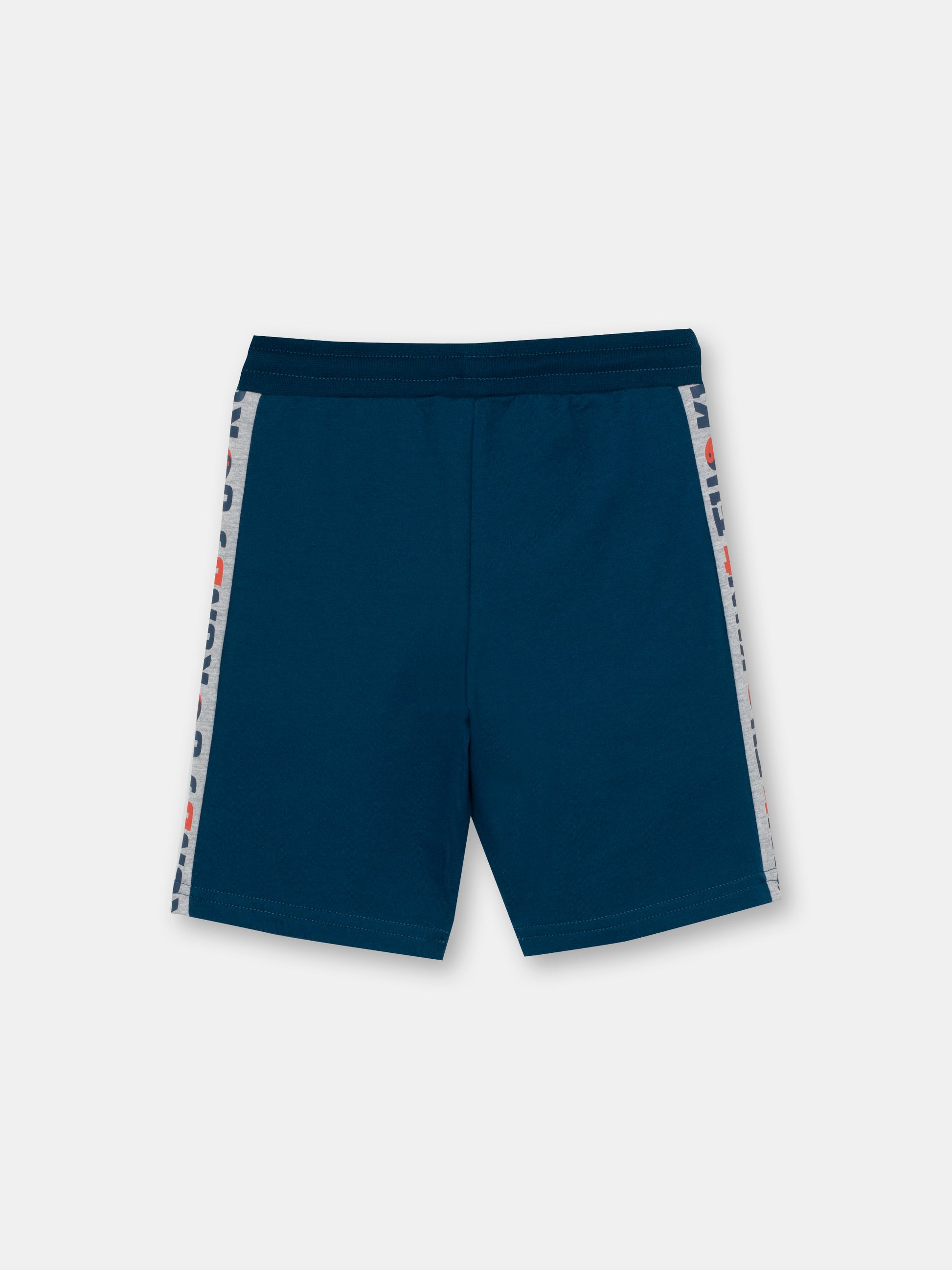 CWKB 70074-39-283 - Cherubino boys emerald shorts with kung fu print - back