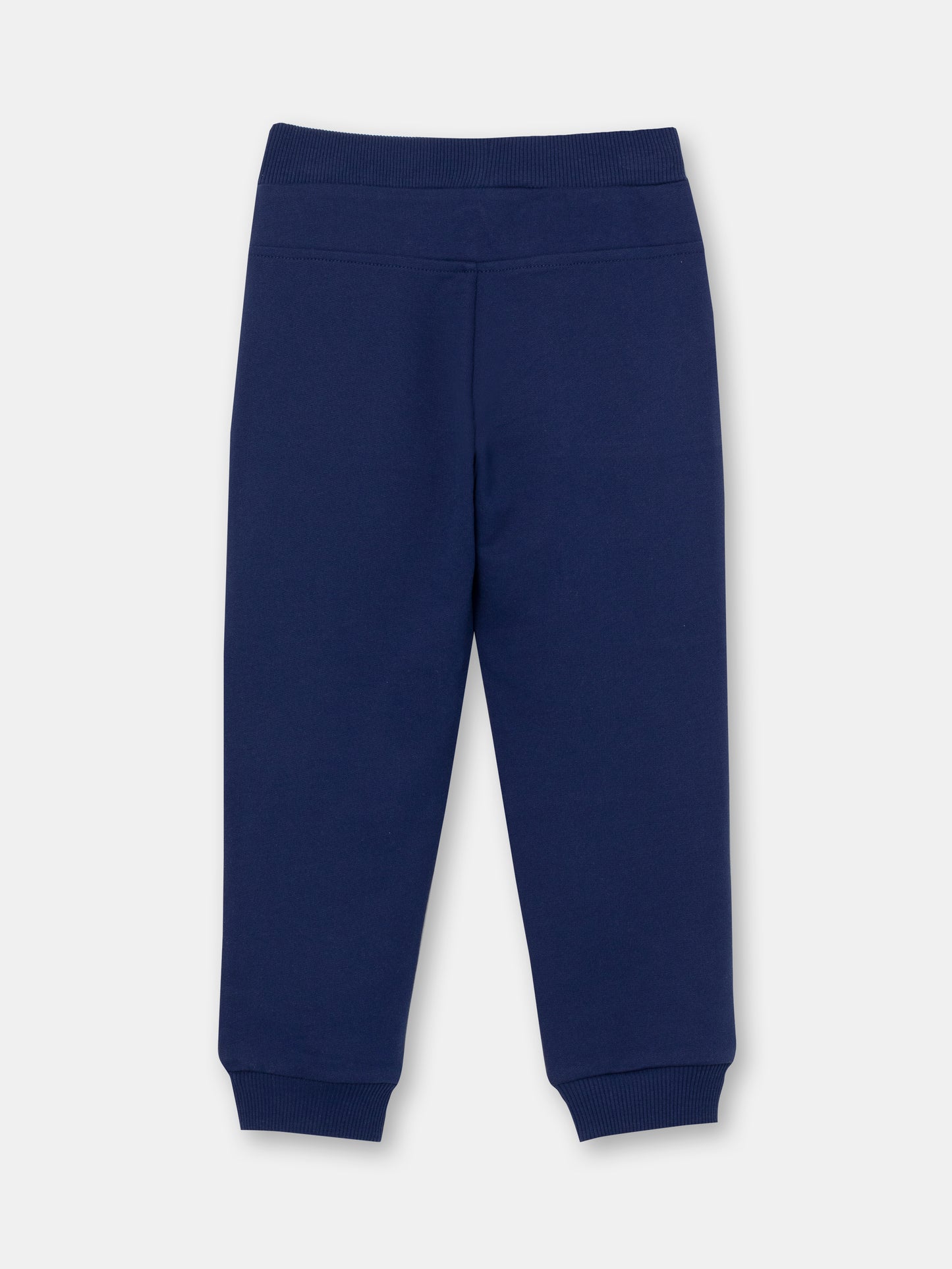 Boys Dark Blue French Terry Pants with Pockets