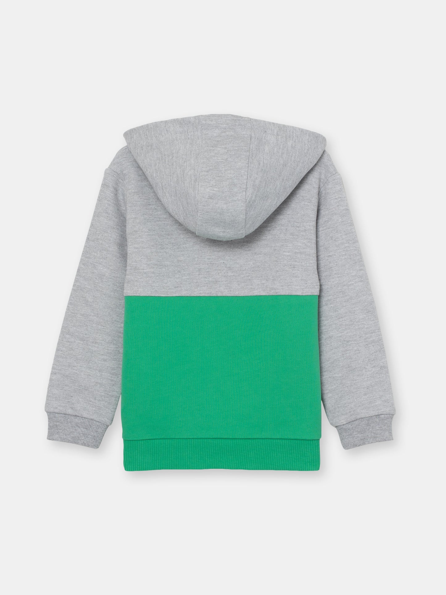 Boys Green Hoodie with Extreme Adventure Print