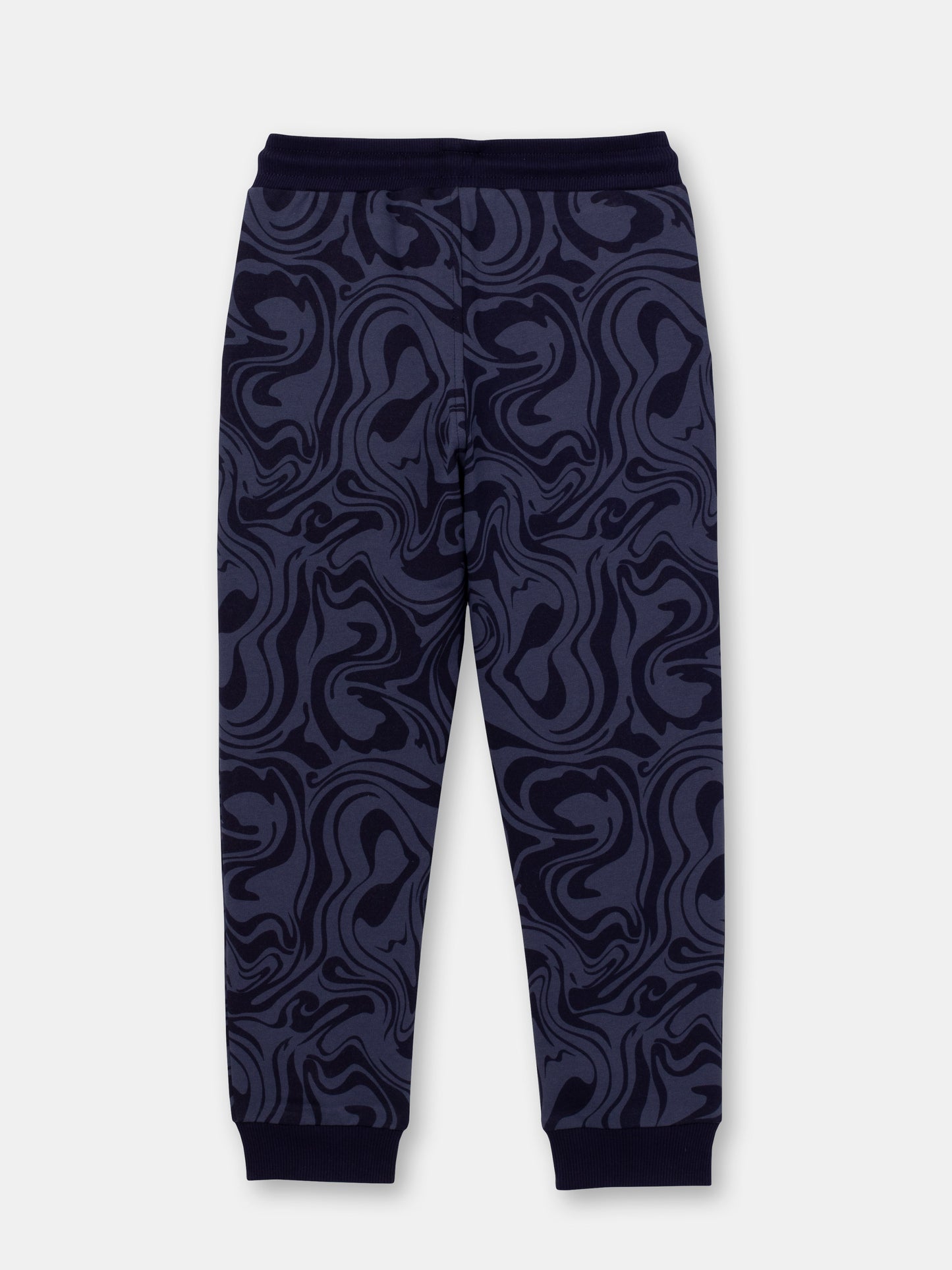 Jogger Sweatpants with Drawstring Waist in (Galaxy) Pattern - Grey