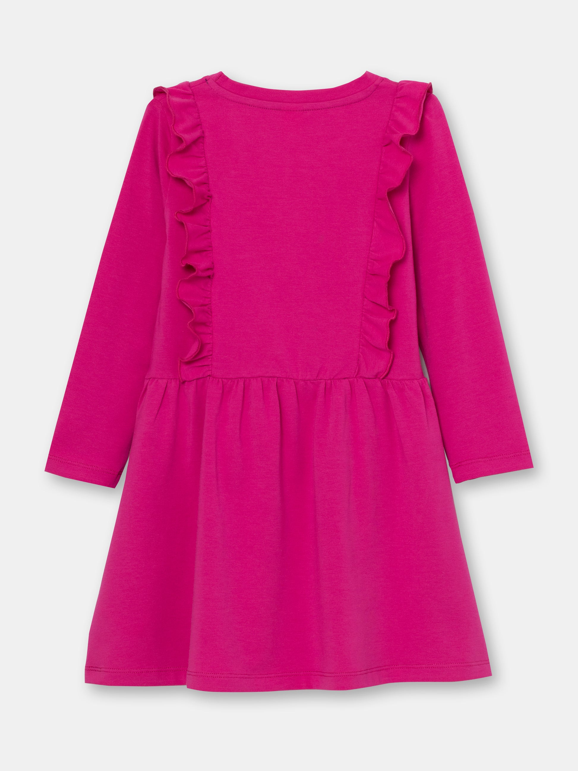 CWKG 62813-46-282 - Cherubino girls raspberry dress with flower print - back