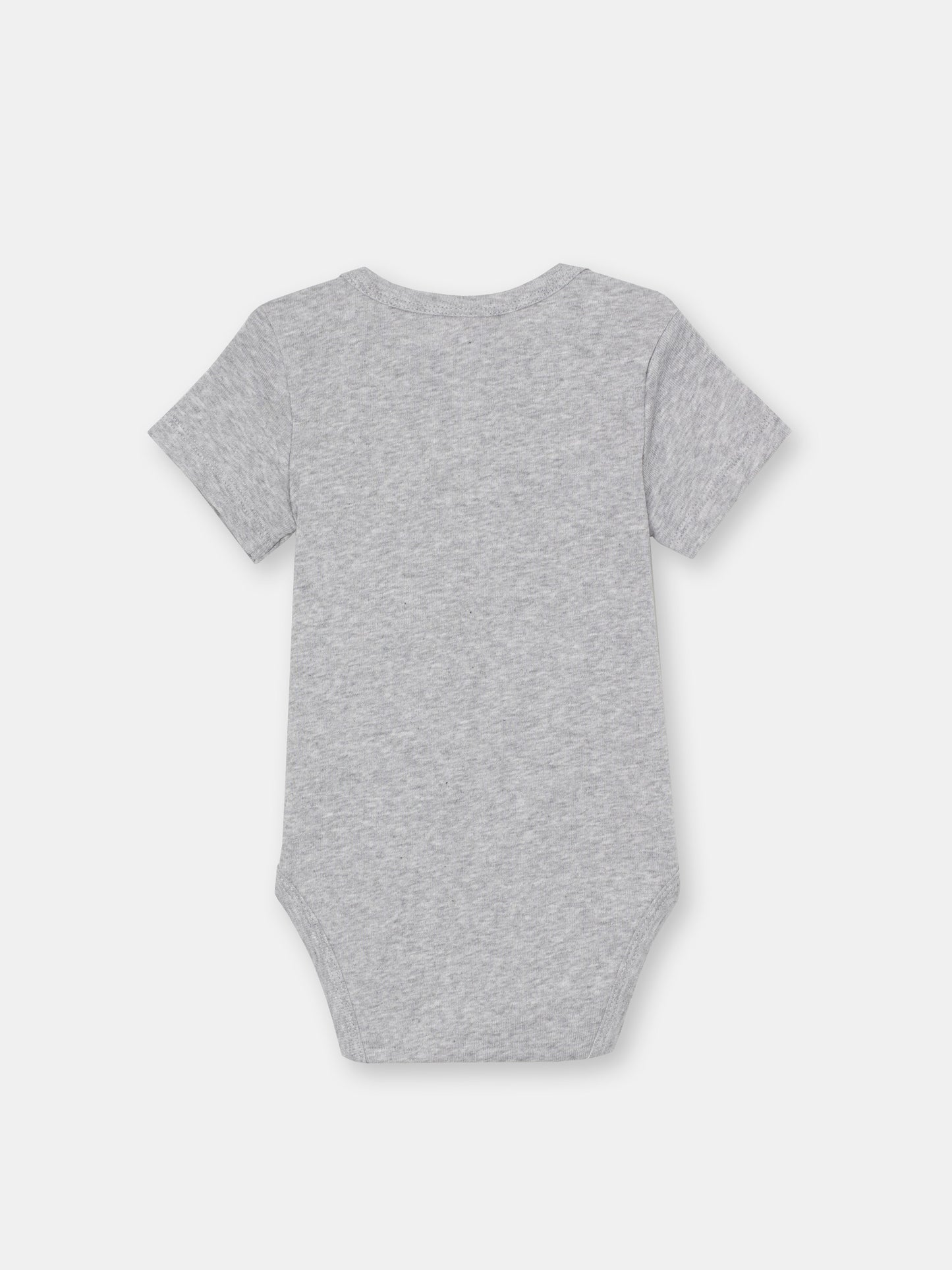 CWNB 40026-11-289 - Cherubino newborn baby boys light grey melange bodysuit with sea friends print - back