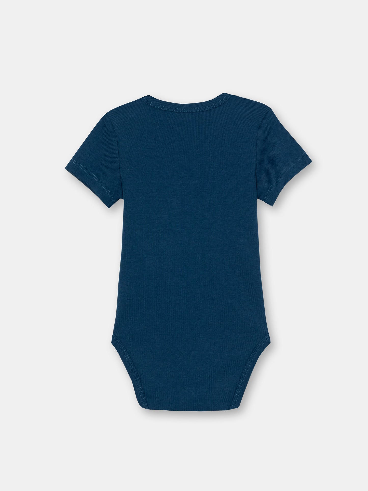 CWNB 40026-41-289 - Cherubino newborn baby boys dark blue bodysuit with sea friends print - back