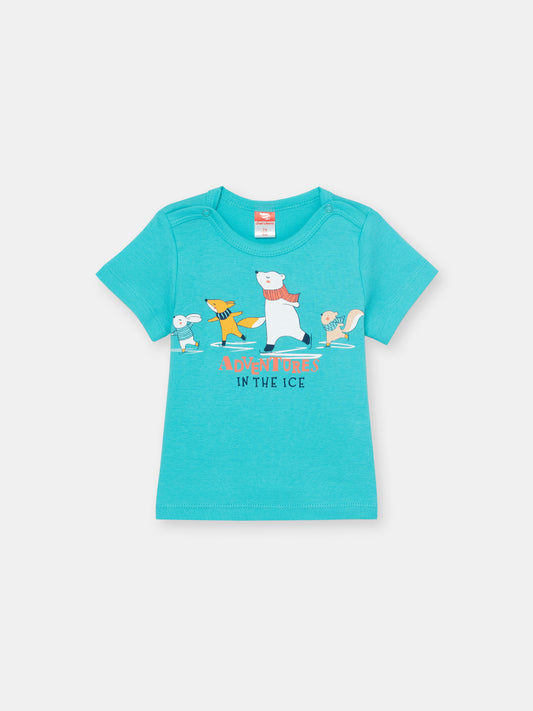 Baby Boys Atlantis T-shirt with Ice Adventures Print