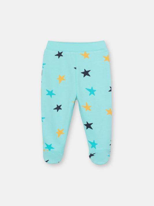 Newborn Baby Boys Atlantis Pull-on Pants with Stars Print